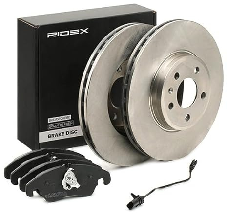 RIDEX Bremsenset Vorne 314mm Bremsscheiben und Bremsbeläge Kompatibel mit AUDI A4 Avant 8K5, B8 Belüftet