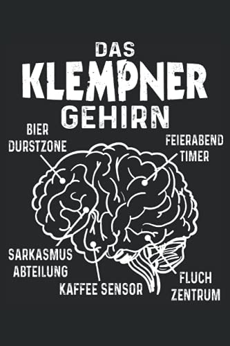 Klempner Gehirn Notizbuch (liniert) Heizung Sanitär Installateur