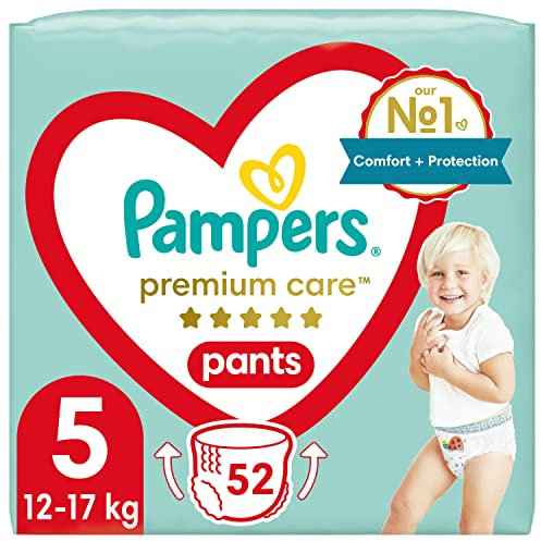 Pampers Windelchen Größe 5 (11-16 kg), Premium Care, 52 Stück, Feinste Für Baby Haut, Leicht Zu Anbringen Windelchen