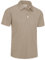 TACVASEN Golf Tops for Men Short Sleeve Polo Shirts Quick Dry Breathable Work T Shirt Casual with Button Khaki,M