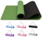 Good Nite Gymnastikmatte Yogamatte Fitnessmatte Rutschfest Trainingsmatte Sport Turn Matten Pilates Matte Bodenturnmatte Mit Tragegurt 183 x 61 x 0.6 cm (Grün/Schwarz)