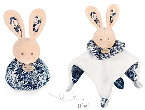 Doudou et Compagnie DC3935 - Peluche de Conejo (25 cm), Color Blanco