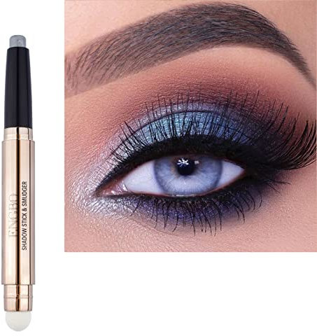 Lucoss Doppelseitiger Lidschattenstift – Eyeshadow Stick Highlighter-Lidschattenstift,Schimmernder Und Matter Eyeliner-Stift, Geschenk Für Mädchen Und Frauen (A10)