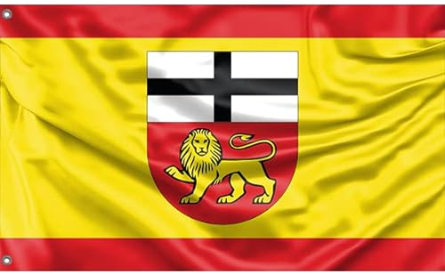 Die Stadt Bonn, Flagge Nordrhein-Westfalen | Einzigartiger Designdruck | Made in EU (90x150 cm)