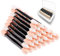 50 Pcs Eyeshadow Brush Set, Eye Shadow Brush Double Sided, Eye Shadow Applicator Sticks, Sponge Makeup Applicator for Eyes