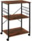 tectake® Industrial Servierwagen mit Rollen, Kücheninsel Küchenregal 3 Ablagen, Küchenschrank, Gewürz Organizer, Möbel Küche, 65,5 x 45,5 x 88,5 cm, Küchenwagen - Industrial Dunkelbraun