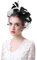 Fascinator Hut Damen Feder Mesh Pillbox Hut Stirnband Retro Blumen Kopfschmuck Elegant Organza Brautschmuck Braut Haarschmuck 20er Haarreif Mädchen Hochzeitshut Cocktail Tee Party Kirche Schwarz
