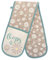 Double Oven Gloves Heat Resistant Cotton Kitchen Padded Mitts for Home Cooking Baking (Design 2)