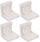 Portabicchieri Regolabile, 4PCS 60‑100mm Portabicchieri Pieghevole Resistente Ai Graffi Retrattile Montaggio a Parete per Camion Auto Barche (Bianco)