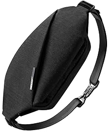 NIID Sling Bag Wasserdichte Crossbody-Tasche Herren Anti-Diebstahl Brusttasche Leicht Slim Sling Rucksack EDC-Umhängetasche Klein, Black02, 15 x 4.7 x 6.3 inches, Lässig