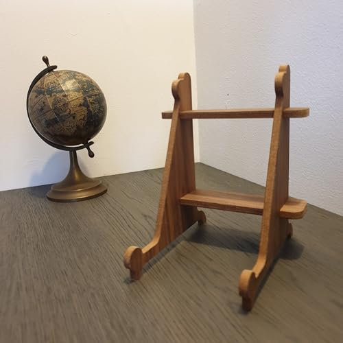 Mourne Wood iPad Stand - 6 mm Thick Veneered in Walnut - Hand-Coated with Wax Oil - Versatile, Portable & Easy to Assemble - Fits All iPad Versions