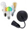 Ceiling Pendant E27 Heavy Duty Light Bulb Holder Light Fitting Set 6”(150mm) Lamp Hanging Light for Living Dining Room Bedroom Kitchen Supplies Home Accessories 1PC [Energy Class A+] (Black)