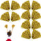 Leikurvo 12 Stücke Cheerleading Pom Poms: Sport Pompons Cheers Ball Pompoms Cheerleader Pompons für Sportveranstaltungen Ballspiele Tänze Karnevalspartys Verwendet (Gold)