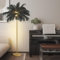 KOSHSH Federlampe Stehlampe Wohnzimmer,Feder Stehlampe Gold mit 3-Farbig Dimmbarem,Stehlampe Federn Moderne mit Fußschalter,Verlängerte Federn geeignet für Wohnzimmer,Schlafzimmer,Arbeitszimmer