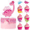 NTRUXZP 37 Stück Drache Thema Cupcake Mythische Geschichten Tortendekoration Picks Realistische Kuchenaufsatz Tortendeko Junge Hochzeit Geburtstag Event Party Tiere Thema Party Dekoration Versorgung