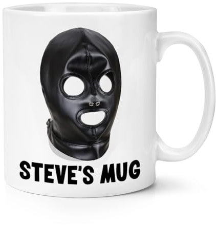 Personalised Gimp Fetish Mask Print 10oz Mug Cup Custom Name Rude Joke Banter