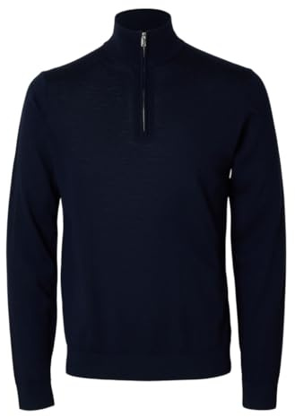 Selected Homme Male Half-Zip Pullover 100% Merinowoll | Half-zip jumper
