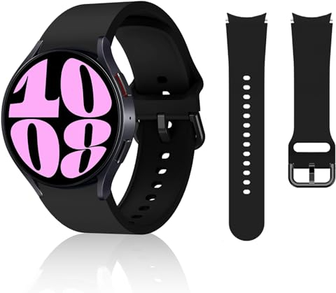 Supore Bracelet pour Samsung Galaxy Watch 7/Galaxy Watch 6/Galaxy Watch 5/Galaxy Watch 4 40mm 44mm/Galaxy Watch 5 Pro Bracelets Silicone Band pour Galaxy Watch 6 Classic 43mm 47mm