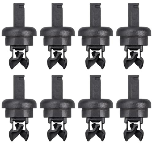 CPJJ 8 Stück Schwarz Kofferraum-Hutablage-Clips, Hutablage-Schnur-Clips, kompatibel für Renaul t Clio Megan e Scenic Laguna M odus MK1 MK2 MK3 MK4,für Nissa n Qashqa i 2007-2019,7705099001 8200675047
