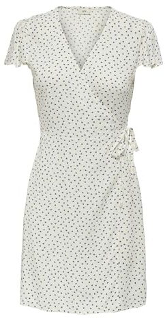 JDY Women's Jdysezen Life S/S Wrap Dress WVN Dia sezen Life S/S Wrap Dress WVN Dia (Pack of 1)