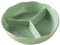 Piatto piano in ceramica Piatto diviso per dieta bariatrica per un'alimentazione sana, per un facile controllo delle porzioni, Piatto adatto al microonde e alla lavastoviglie, spesso e liscio(Green)