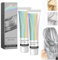 Crema para Teñir el Cabello de Gris Plateado, 2 en 1 Extracto de Esencia Natural Tinte de Cabello Plateado, Tinte de Cabello Permanente, Para Diario & Cosplayer & Fiesta (2pcs)