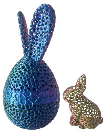 Syengery Gefüllte Ostereier mit, Hasen-Ei-Figur,Tischdekoration Ostereier | Sammelfiguren, gedrucktes Spielzeug, Hohle Kanincheneier, Osterdekoration, Heimdekoration
