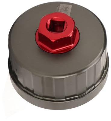 Estrattore Filtro Olio 64,3 Mm 14 Scanalature per Tundra Highlander e Altri, Realizzato in Metallo, Adatto per Cartuccia Motore 1,8 L-5,7 L