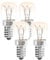 greate. 4x E14 Backofenlampe 25W 300 Grad hitzebeständig - Backofen Glühbirne 230V 25W für Ofen, Salzkristalllampe, Mikrowelle, Lavalampe uvm - Ofenlampe 25W 300 Grad mit 175 Lumen & 2700K warmweiß