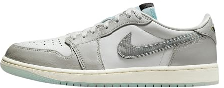 Nike Men's Air Jordan 1 Retro Low OG Shoes, Summit White/Photon Dust/Barely Green/Summit White, 11 UK