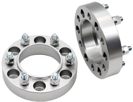Spurverbreiterungen Für Nissan Für Navara NP300 Für NAVARA D23 D40 2PCS 25/30/35/40/45mm PCD 6x 114,3 66,1mm Spurverbreiterungen Adapter 6 Lug Spurverbreiterung(2pieces 45mm Silver)