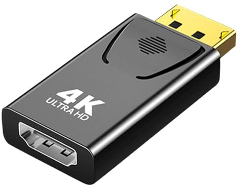 HD to Adapter | 4K60Hz DP to HD Cable, HD USB to HD Adapter for Home - Connect Laptop, PC, Monitor, TV with Video and High Definition Audio