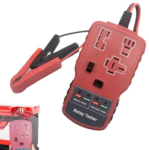 Autobatterie-Relais-Tester, Batterielais-Tester | Test von Auto-Relais, Indikator, tragbar, Überprüfung der Autobatterie, elektrisches Zubehör