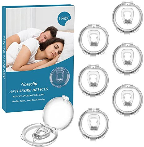 Pince Nez Anti Ronflement, Appareil Anti Ronflement, Dilatateur Nasal Réutilisables pour Améliorer la Respiration et le Sommeil, Convient aux Hommes et Femmes, Pratique et Efficace
