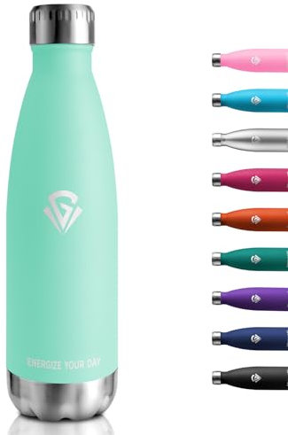 Trinkflasche 750ml, Isolierflasche Kohlensäure Geeignet, Thermosflasche BPA-Frei, Auslaufsicher Doppelwandig Thermoskanne, für Fitness, Laufen, Büro, Kinder, Erwachsene, Camping, Fitness, Sprudel