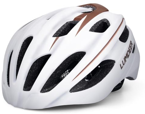 LUMDEER Fahrradhelm Erwachsene Rennradhelm Rollerhelm Mountainbike MTB Helm mit Magnetischem Brille und USB-Aufladung LED Licht