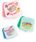 Pusheen Das Katzen-Snack-Topf-Set in Hellblau, Rosa und Mintgrün | 3-teiliges Stapelbehälter-Set | Cartoon-Design mit frischem Obst | Ideal zum Aufbewahren von Snacks und Leckereien