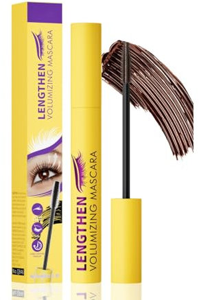 Colossal Bubble Mascara, Wasserfeste Wimperntusche 10 Ml, Lang Anhaltende Bubble Mascaras, für Dichtere, LäNgere Looks mit Einer SpiralborstenbüRste für Maximales Volumen (Schwarz, 10ml)