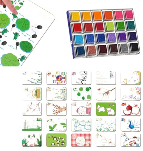 Pintura de dedos para niños de 1 a 3 años | Pintura de dedos lavable para niños - Suministros de dibujo para niños pequeños, escuela, aula, manualidades, hogar, cerámica, decoración, fiesta de bebé