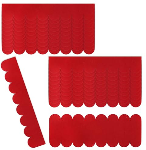 TMZELOA Dachpappe Selbstklebend 21tlg – Wasserdichte Dachschindeln Rot für Vogelhaus, Nistkasten, Hasenstall, Insektenhotel, Gartenhaus – Zuschneidbare Dachziegel Schindeln, Wetterfest & Robust