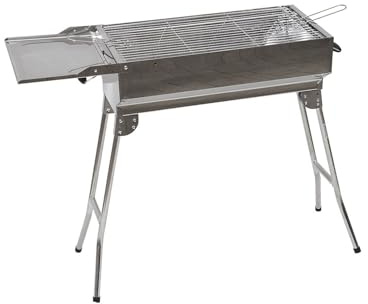 Mangal Grill Vesuv aus Edelstahl mit Kohlenkorb - Schaschlikgrill - Premium Mangal Grill - Robuster Holzkohlegrill für ein einzigartiges Grillerlebnis