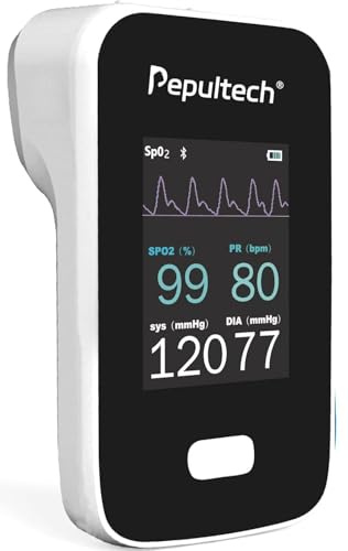 Bluetooth Veterinärpatientenmonitor, Spur Spo2 & Blutdruck & Pulsrate für Haustierpflege, 2,8-Zoll-Display und kostenlose APP, Hunde-Pulsoximeter für die Verwendung in der Famlily-Klinik (AM6200A)