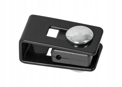 Alma Manufacturer Doppelstabmattenzaun Befestigung - 5x2 cm - U-Halter U-Bügel - Schwarz 50 Stück