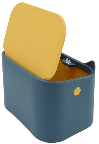 Topiky Press Type Cat Litter Trash Can with Odor Control Lid, Compact Pet Poop Disposal Bin for Home, Small Cat Litter Garbage Container with Airtight Seal for Indoor Air