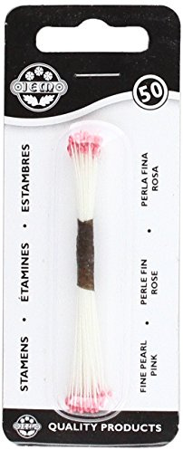 PME STAM20PI Staubgefäße für Zuckerblumen, fein, Kunststoff, Perlrosa, 0.1 x 0.11 x 7.4 cm, 1 Einheiten