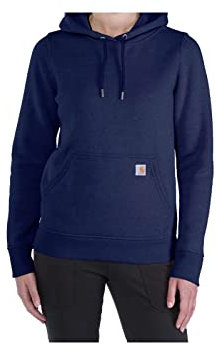 Carhartt, Felpa Relaxed Fit, media pesantezza Donna, Blu navy, S