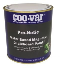 2.5lt Coo-Var Pro-Netic Water Based Magnetic Black Chalkboard Paint