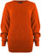 SA Fashions® Oversized New Ladies Womens Chunky Baggy Jumper Knitted Sweater Thick Top S-XL 8-18 (M/L (12-14), Orange)