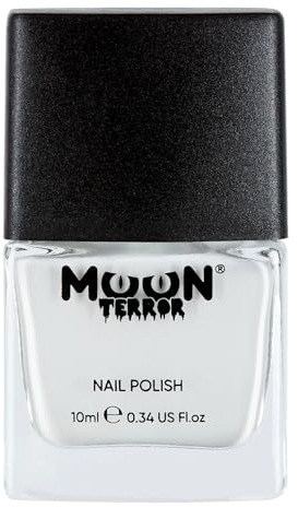 Moon Terror Halloween-Nagellack, 10 ml, SFX-Make-up, Spezialeffekt-Make-up (Böses Weiß, 1 Stück)