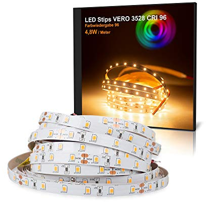 Mextronic LED-Band/LED-Strip dimmbar 5m warmweiß (2700K) CRI 96, 24W, 24V IP20